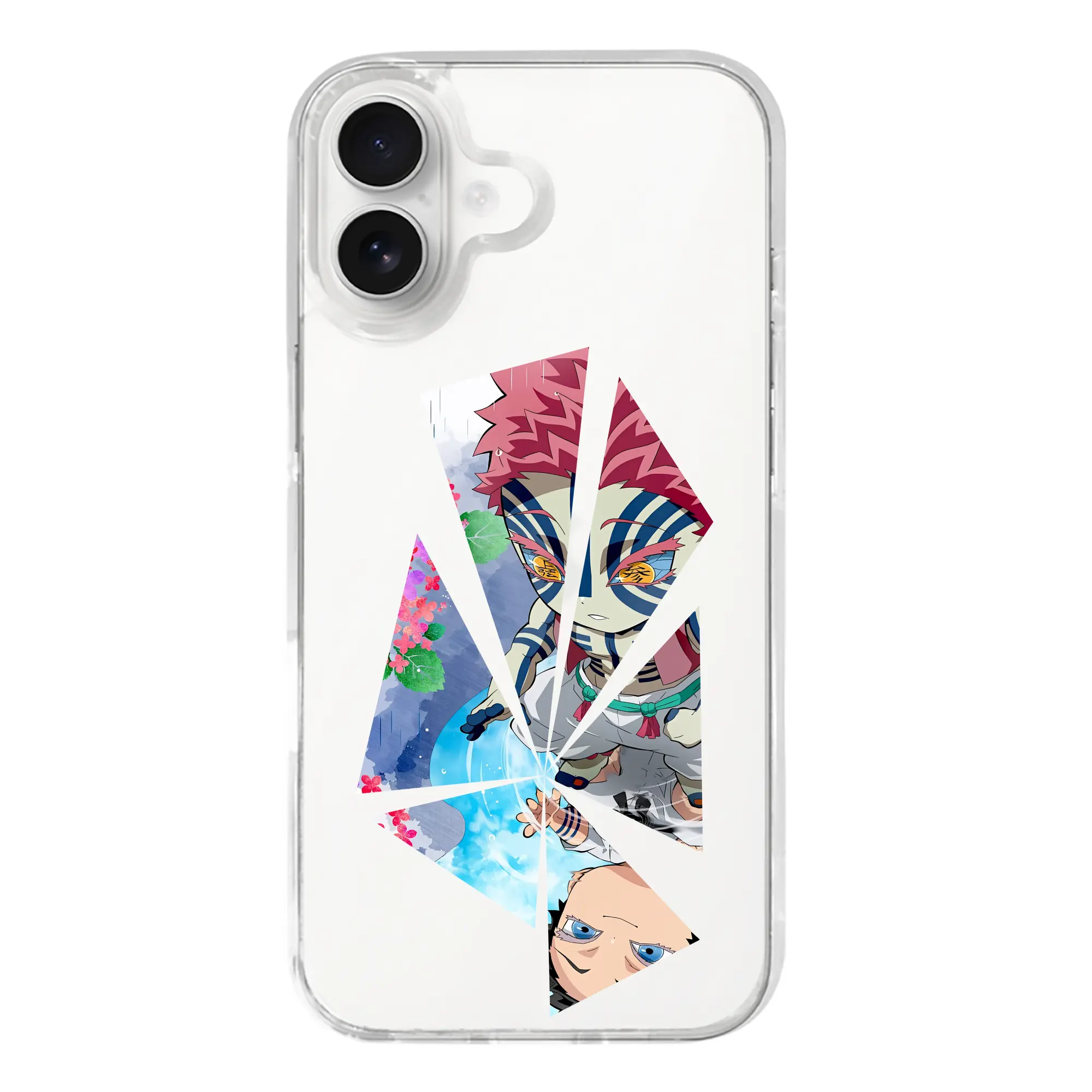 鬼滅の刃 グッズ,猗窩座 - iPhone 17シリーズ 透明スマホケース – 薄型・耐衝撃・精密フィット保護カバー